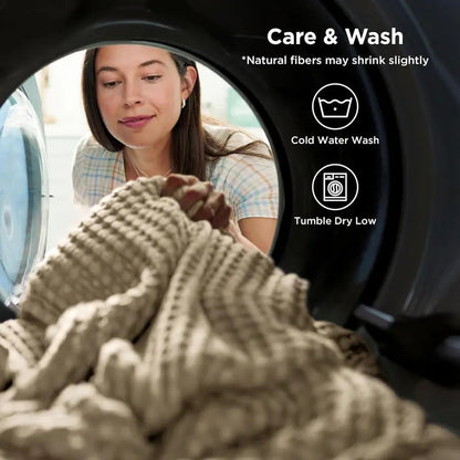 Cooling Bamboo Waffle Blanket
