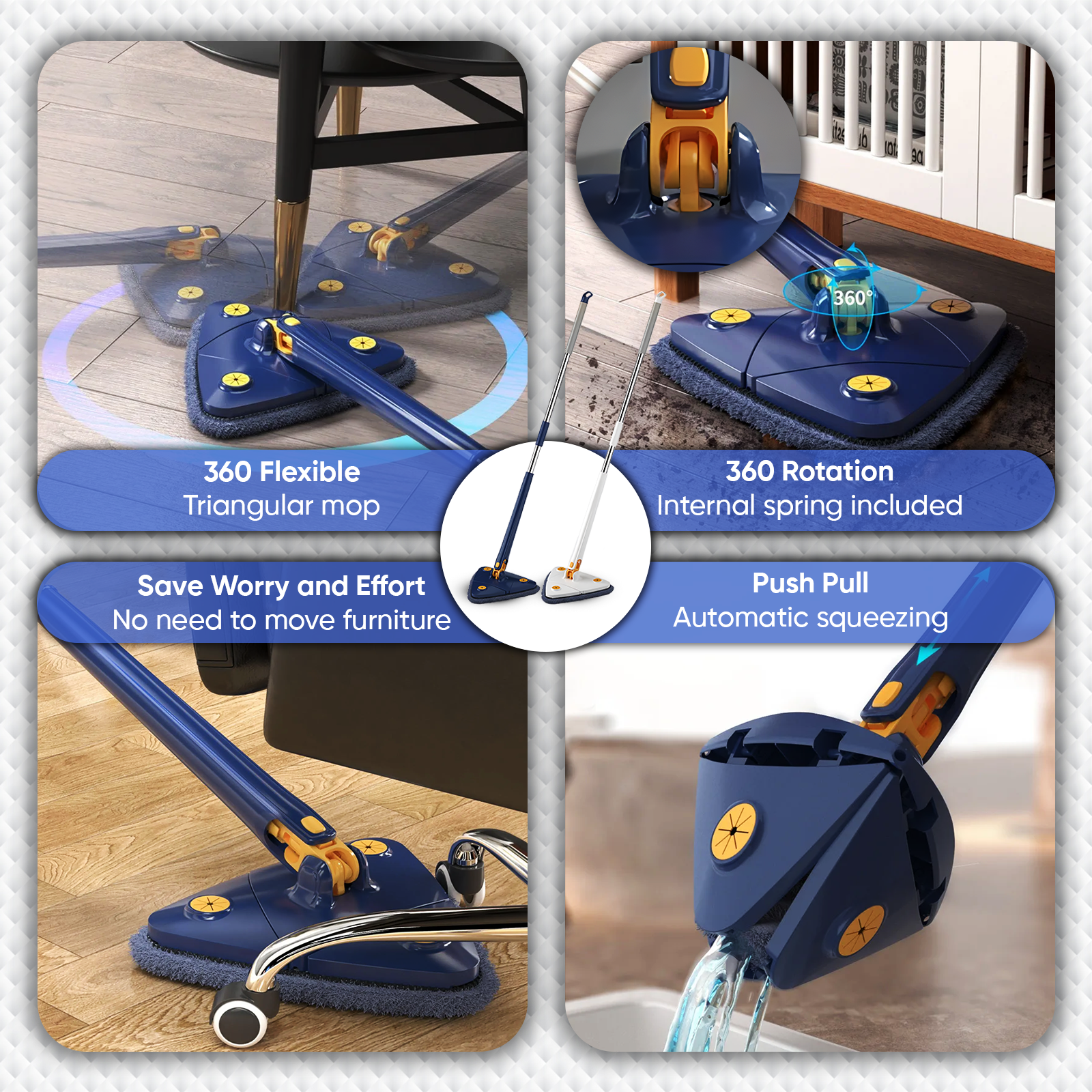 360° ALL-ROUNDER Rotatable Cleaning Mop