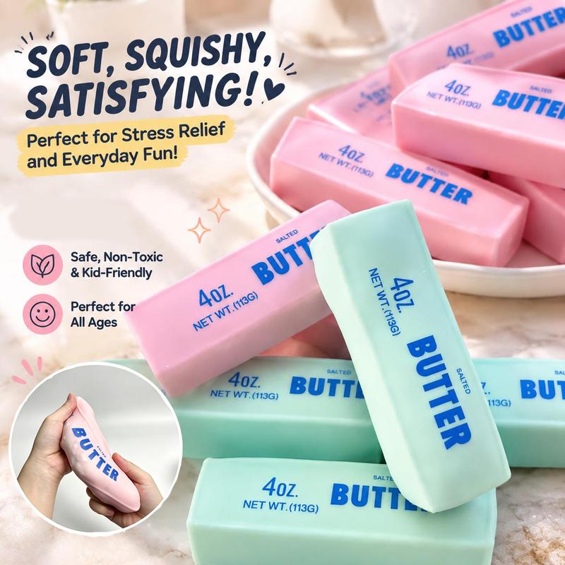 Crunchy Sound Butter Bar Squishy Toy